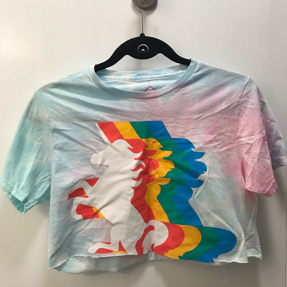 Vintage Crop Top Tie Dye